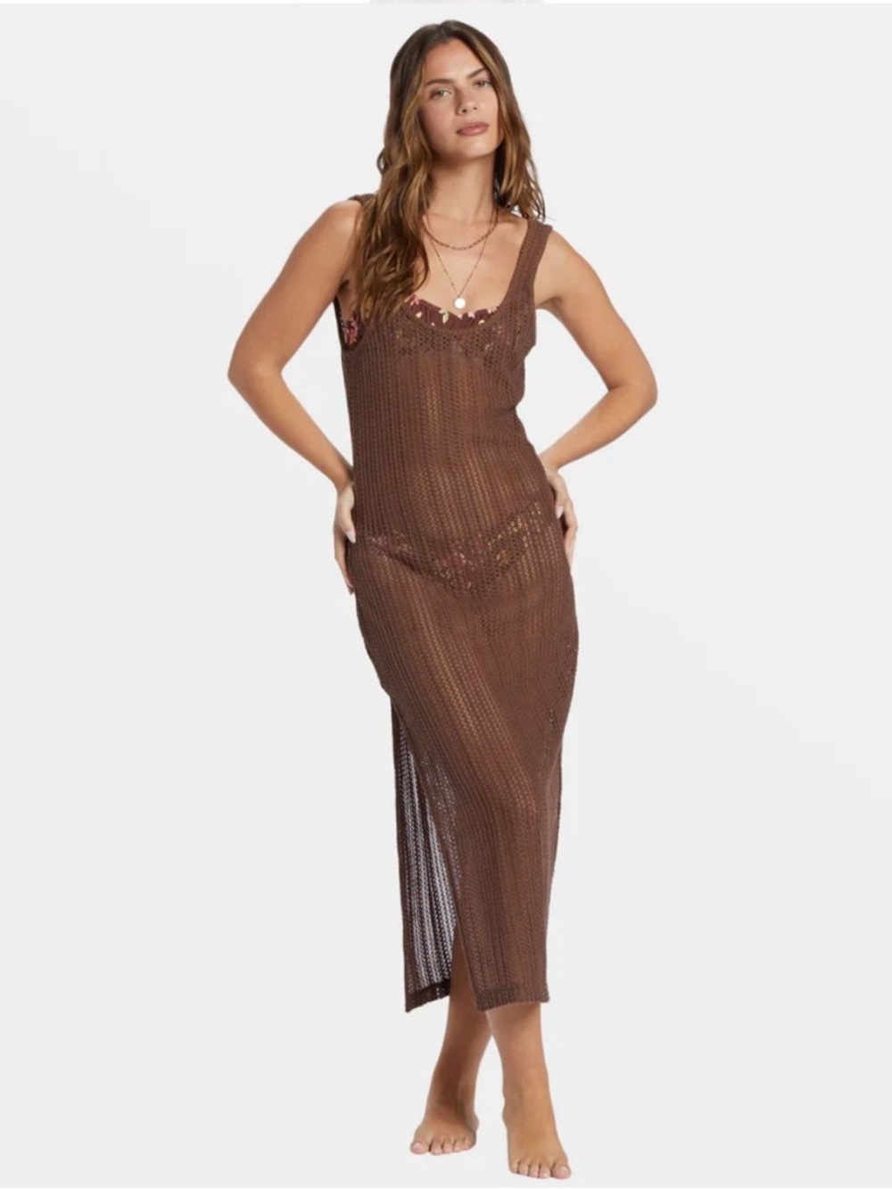 Billabong Lunar Days Midi Swim Coverup | Espresso (NWT)